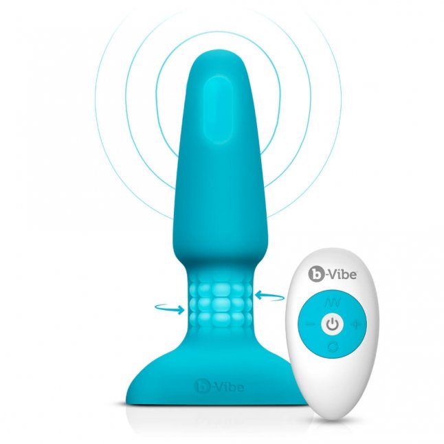 b-Vibe - Rimming Plug 2 無線搖控震動轉珠肛塞