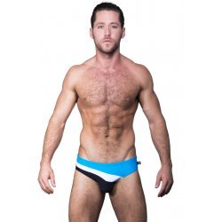 Andrew Christian Curve Bikini 男士泳褲 藍白黑色