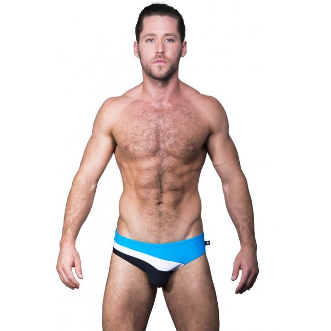 Andrew Christian Curve Bikini 男士泳褲 藍白黑色