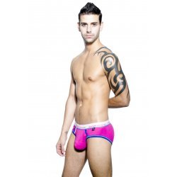 Andrew Christian Tighty Whitie Punked Brief with Almost Naked Pouch 男士內褲