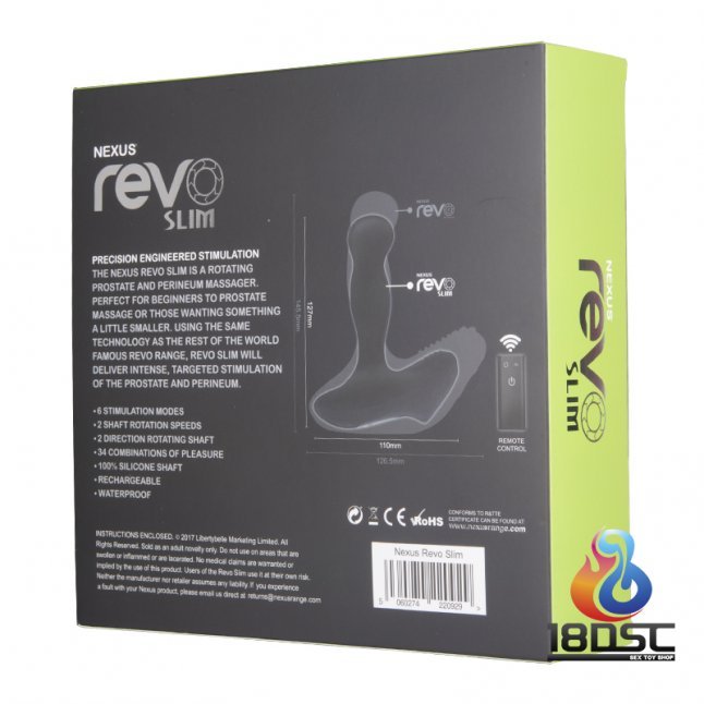 Nexus - Revo Slim 前列腺無線搖控轉動震動器