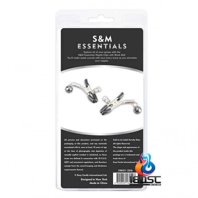 S&M Essentials - 黑鈴乳頭夾