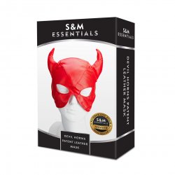 S&M Essentials - 紅色魔鬼頭套 S&M Essentials - 紅色魔鬼頭套