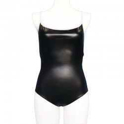 Tamatoys 黑色亮面女學生泳衣 男娘用 2L