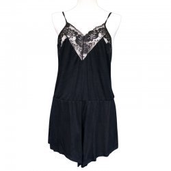 Tamatoys 黑色蕾絲睡衣裙 男娘用 3L