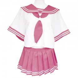 Tamatoys 粉色女校生水手校服 男娘用 2L