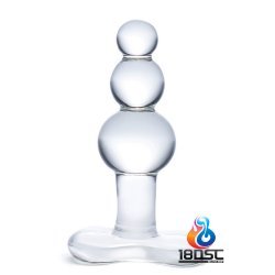 glas 4" 玻璃後庭拉珠塞